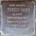 Stolperstein für Samson Faber (Stolzestraße 14)