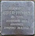 Stolperstein für Arthur Fröhlich (Stolzestraße 16)