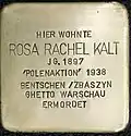 Stolperstein für Rosa Rachel Kalt