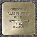 Stolperstein für Samuel eder (Merowingerstraße 41)