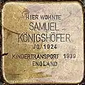 Stolperstein für Samuel Königshöfer (Dasselstraße 77)