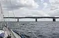 Westbrücken vom Wasser aus