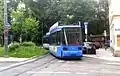 Ein Wagen der Linie 18 am Maxmonument. Hier verkehrt mittlerweile die Linie 16.
