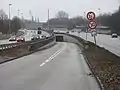 Nordportal, beidseitig die A 255