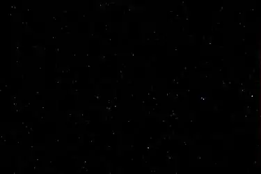 Streulicht vollständig eliminiert: das gesamte Streulicht wurde auf schwarz gesetzt, die lichtschwache und flächenhafte Galaxie Messier 101 ist jedoch ebenfalls nicht mehr sichtbar.
