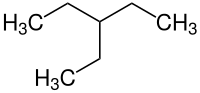 Strukturformel von 3-Ethylpentan