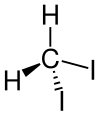 Strukturformel von Diiodmethan