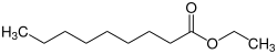 Strukturformel von Pelargonsäureethylester