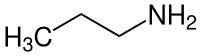 Strukturformel von n-Propylamin