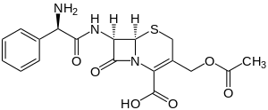 Struktur von Cefaloglycin