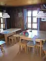 Stube in der Ela-Hütte