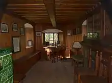 Studierzimmer von 1820 des Hans von und zu Aufseß im Schloss Unteraufseß