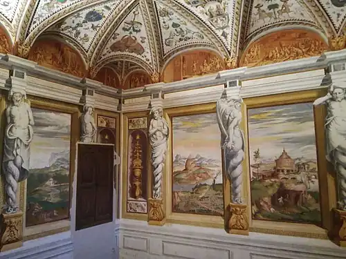 Arbeitszimmer, ungefähr 1550 bis 1580.