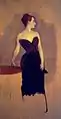 Ölskizze zu Madame X