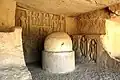 Höhle 4 – Votivstupa ohne Schirmaufsatz
