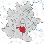 Lage des Stadtbezirks Degerloch