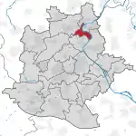 Lage des Stadtbezirks Münster