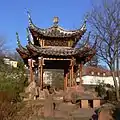 Offene Pagode im Chinagarten in Stuttgart