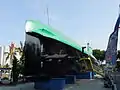 Heck der KRI Pasopati (410), beachte Mündungsklappen der Hecktorpedorohre