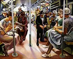 Lily Furedi: The Subway, 1934, Smithsonian American Art Museum, Washington, D.C.