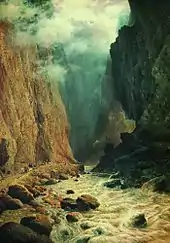 „Darialschlucht“ von R. Sudkowskyj 1884, Russisches Museum