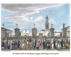 Das 4. Millerntor von Wimmel, nach 1820