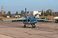 Suchoi Su-25 als Ausbildungsflugzeug für Trägerlandungen in Nowofjodorowka, Krim
