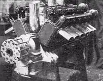 Der Sunbeam Manitou V12, aus dem unter anderem Kom­ponen­ten für den 350HP-Motor verwendet wurden