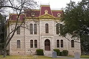 Sutton County Courthouse, gelistet im NRHP mit der Nr. 77001476