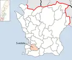 Lage der Gemeinde Svedala