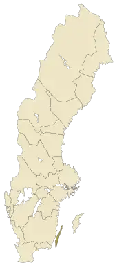 Lage von Öland in Schweden