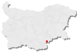 Karte von Bulgarien, Position von Swilengrad hervorgehoben