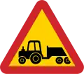 Langsam fahrende Fahrzeuge