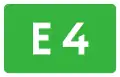 Nummernschild für Europastraßen