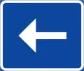 Richtung, linksweisend