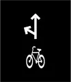 Richtungsweiser für Radfahrer