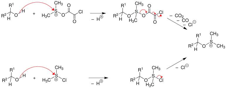 Mechanismus der Swern-Oxidation