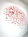 Wandbild Swirl, 2013, Detailansicht 2