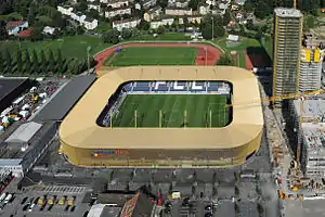 Aussenansicht des Stadions