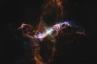 R Aquarii aufgenommen vom Hubble-Weltraumteleskop, 2017