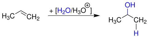 Synthese von Isopropanol durch säurekatalysierte Hydratation von Propen