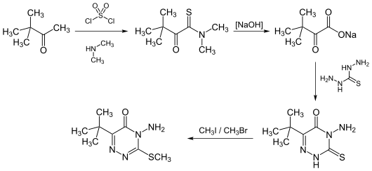 Synthese von Metribuzin