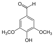 Strukturformel von Syringaldehyd