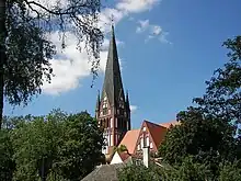 Neue Nikolaikirche (heute: Kirche zur Geburt der Jungfrau Maria) in Neustettin