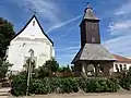 Glockenturm neben der reformierten Kirche