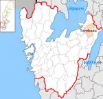 Lage der Gemeinde Töreboda