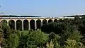 Zwei TGV Atlantique auf dem Viaduc de Lusignan