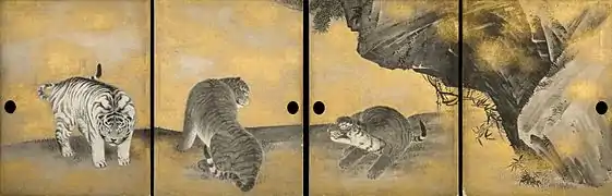 Okyo: Schiebetüren (Kotohira-Schrein)