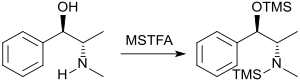 Silylierung von Ephedrin