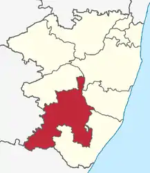 Lagekarte des Subdistrikts